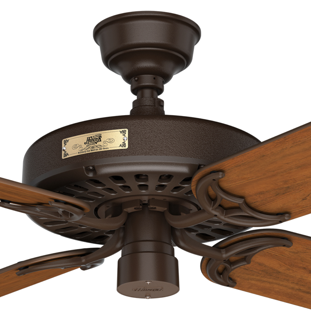 Hunter Original Brown Ceiling Fan Close Up